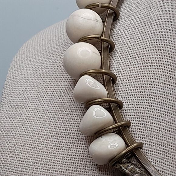 Chico's Collar Necklace, Semi-Precious Stones, 16", NWT, Made in India - Picture 7 of 13